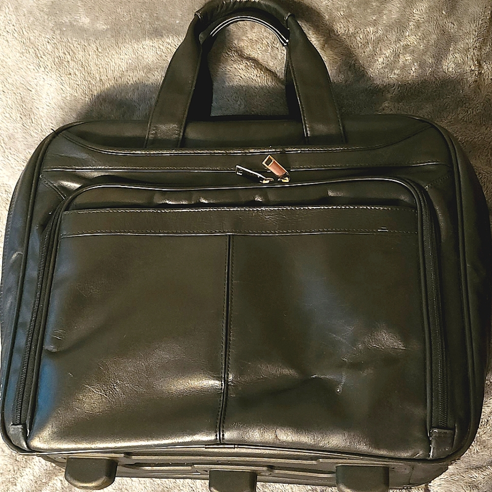 Wilsons Leather Black Briefcase